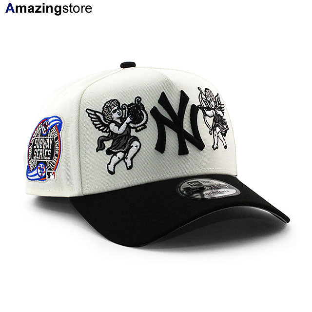 ニューエラ キャップ 9FORTY ニューヨーク ヤンキース MLB CUPID 2000 WORLD SERIES SUBWAY SERIES GREY BOTTOM A-FRAME SNAPBACK CAP CREAM