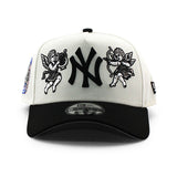 ニューエラ キャップ 9FORTY ニューヨーク ヤンキース MLB CUPID 2000 WORLD SERIES SUBWAY SERIES GREY BOTTOM A-FRAME SNAPBACK CAP CREAM