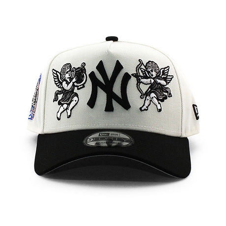ニューエラ キャップ 9FORTY ニューヨーク ヤンキース MLB CUPID 2000 WORLD SERIES SUBWAY SERIES GREY BOTTOM A-FRAME SNAPBACK CAP CREAM