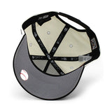 ニューエラ キャップ 9FORTY ニューヨーク ヤンキース MLB CUPID 2000 WORLD SERIES SUBWAY SERIES GREY BOTTOM A-FRAME SNAPBACK CAP CREAM