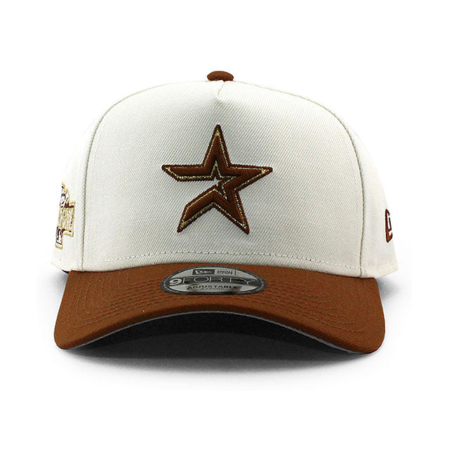 ニューエラ キャップ 9FORTY ヒューストン アストロズ MLB 2004 ALL STAR GREY BOTTOM A-FRAME SNAPBACK CAP CREAM