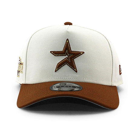 ニューエラ キャップ 9FORTY ヒューストン アストロズ MLB 2004 ALL STAR GREY BOTTOM A-FRAME SNAPBACK CAP CREAM