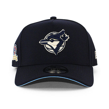 ニューエラ キャップ 9FORTY トロント ブルージェイズ MLB 10TH BLUE BOTTOM A-FRAME SNAPBACK CAP NAVY