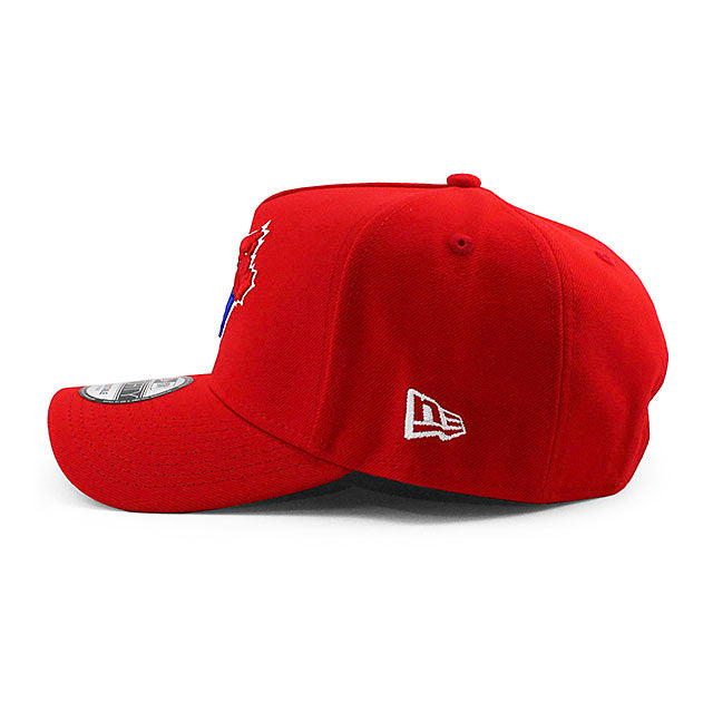 ニューエラ キャップ 9FORTY トロント ブルージェイズ MLB 10TH GREY BOTTOM A-FRAME SNAPBACK CAP RED