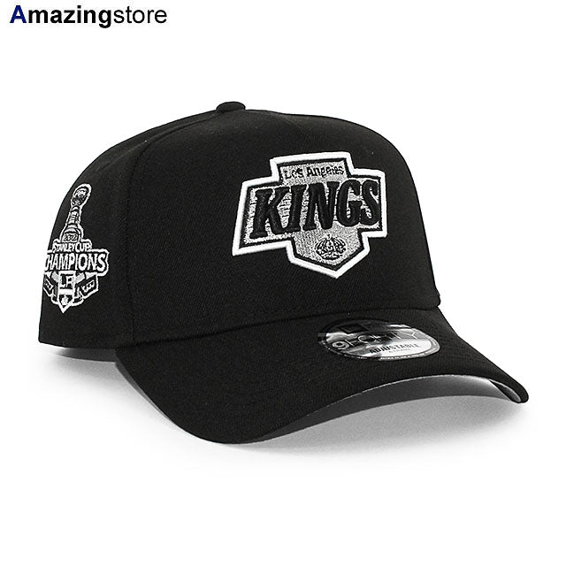 ニューエラ キャップ 9FORTY ロサンゼルス キングス NHL 2012 STANLEY CUP CHAMPIONS GREY BOTTOM A-FRAME SNAPBACK CAP BLACK