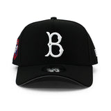 ニューエラ キャップ 9FORTY ブルックリン ドジャース MLB 1955 WORLD SERIES CHAMPIONS GREY BOTTOM A-FRAME SNAPBACK CAP BLACK