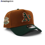 ニューエラ キャップ 9FORTY オークランド アスレチックス MLB 1989 WORLD SERIES GREY BOTTOM A-FRAME SNAPBACK CAP BROWN