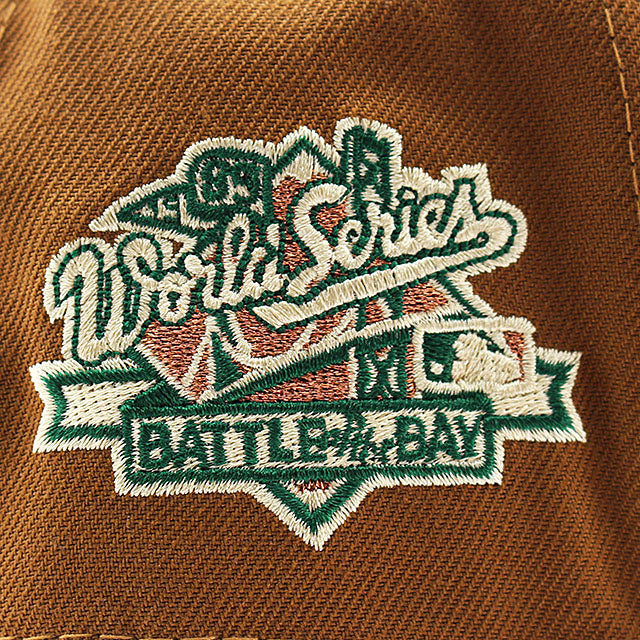 ニューエラ キャップ 9FORTY オークランド アスレチックス MLB 1989 WORLD SERIES GREY BOTTOM A-FRAME SNAPBACK CAP BROWN