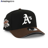 ニューエラ キャップ 9FORTY オークランド アスレチックス MLB 1989 WORLD SERIES GREY BOTTOM A-FRAME SNAPBACK CAP BLACK