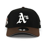 ニューエラ キャップ 9FORTY オークランド アスレチックス MLB 1989 WORLD SERIES GREY BOTTOM A-FRAME SNAPBACK CAP BLACK