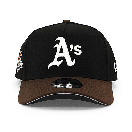 ニューエラ キャップ 9FORTY オークランド アスレチックス MLB 1989 WORLD SERIES GREY BOTTOM A-FRAME SNAPBACK CAP BLACK