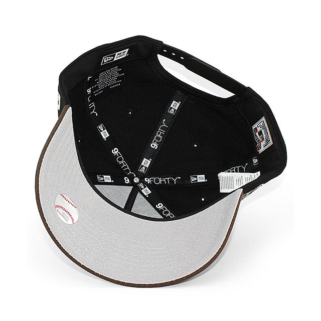 ニューエラ キャップ 9FORTY オークランド アスレチックス MLB 1989 WORLD SERIES GREY BOTTOM A-FRAME SNAPBACK CAP BLACK