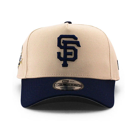 ニューエラ キャップ 9FORTY サンフランシスコ ジャイアンツ MLB 1989 WORLD SERIES GREY BOTTOM A-FRAME SNAPBACK CAP PEACH