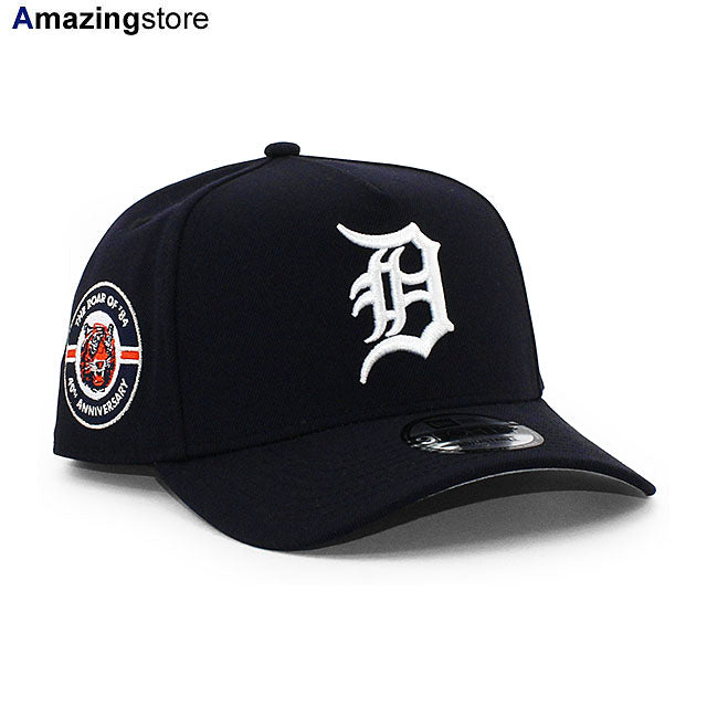 ニューエラ キャップ 9FORTY デトロイト タイガース MLB 1984 WORLD SERIES CHAMPIONS 40TH GREY BOTTOM A-FRAME SNAPBACK CAP NAVY