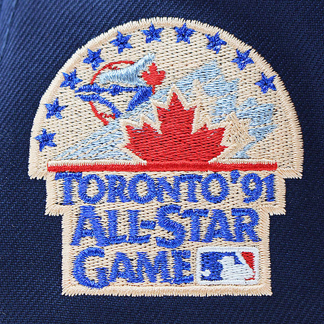ニューエラ キャップ 9FORTY トロント ブルージェイズ MLB 1991 ALL STAR GAME PEACH BOTTOM A-FRAME SNAPBACK CAP NAVY