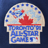 ニューエラ キャップ 9FORTY トロント ブルージェイズ MLB 1991 ALL STAR GAME PEACH BOTTOM A-FRAME SNAPBACK CAP NAVY