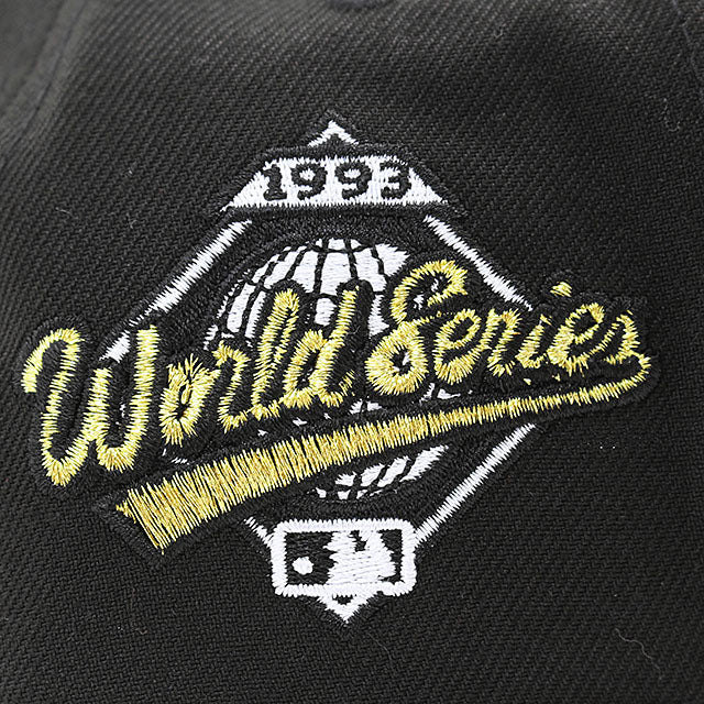 ニューエラ キャップ 9FORTY トロント ブルージェイズ MLB 1993 WORLD SERIES GREY BOTTOM A-FRAME SNAPBACK CAP BLACK