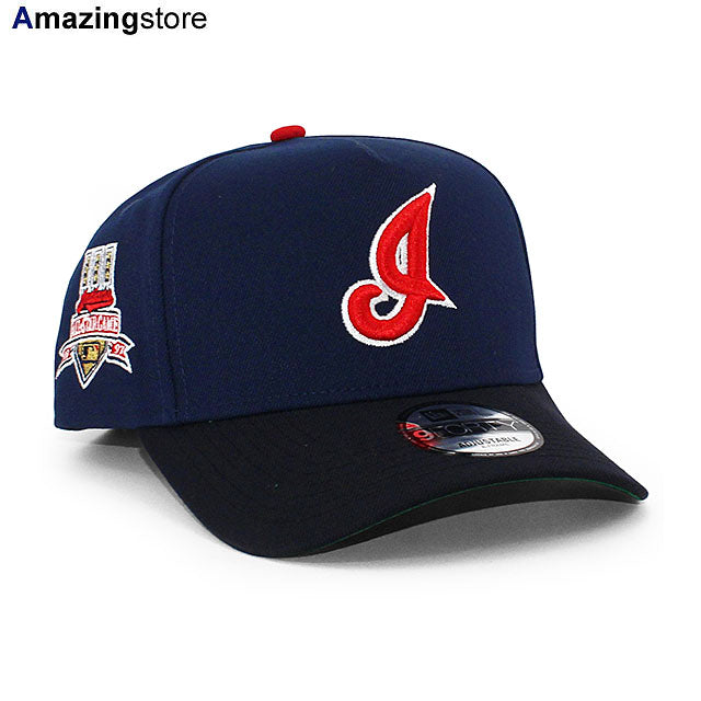 ニューエラ キャップ 9FORTY クリーブランド インディアンス MLB 1997 ALL STAR GREY BOTTOM A-FRAME SNAPBACK CAP NAVY