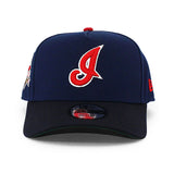 ニューエラ キャップ 9FORTY クリーブランド インディアンス MLB 1997 ALL STAR GREY BOTTOM A-FRAME SNAPBACK CAP NAVY