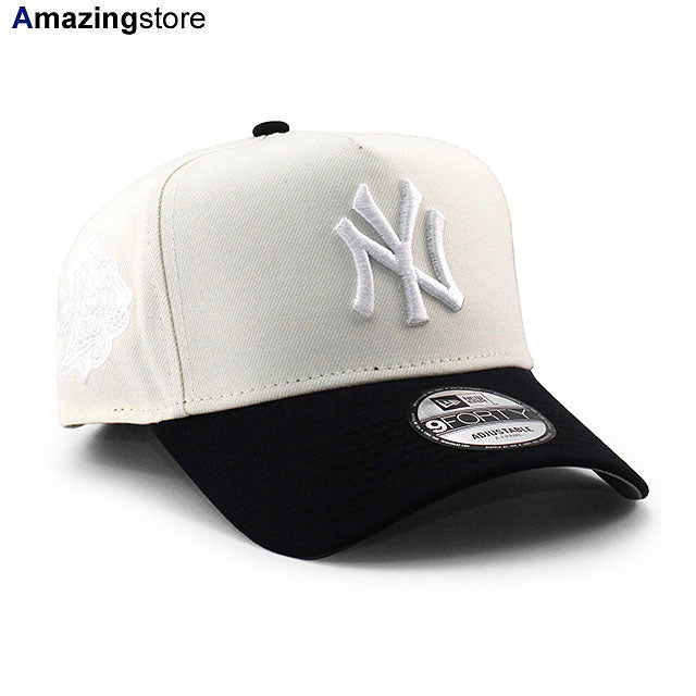 ニューエラ キャップ 9FORTY ニューヨーク ヤンキース MLB 1999 WORLD SERIES GREY BOTTOM A-FRAME SNAPBACK CAP CREAM