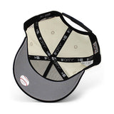 ニューエラ キャップ 9FORTY ニューヨーク ヤンキース MLB 1999 WORLD SERIES GREY BOTTOM A-FRAME SNAPBACK CAP CREAM