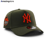 ニューエラ キャップ 9FORTY ニューヨーク ヤンキース MLB 1999 WORLD SERIES GREY BOTTOM A-FRAME SNAPBACK CAP OLIVE