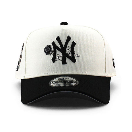 ニューエラ キャップ 9FORTY ニューヨーク ヤンキース MLB 2000 WORLD SERIES GREY BOTTOM A-FRAME SNAPBACK CAP CREAM