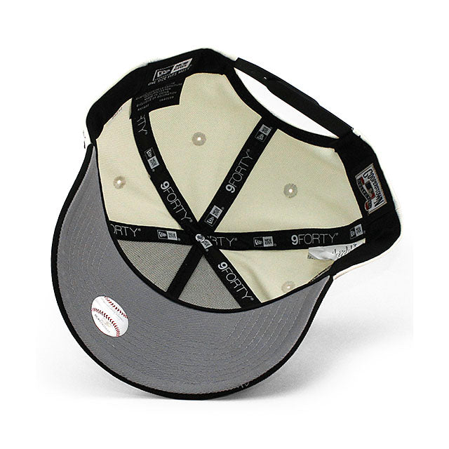 ニューエラ キャップ 9FORTY ニューヨーク ヤンキース MLB 2000 WORLD SERIES GREY BOTTOM A-FRAME SNAPBACK CAP CREAM
