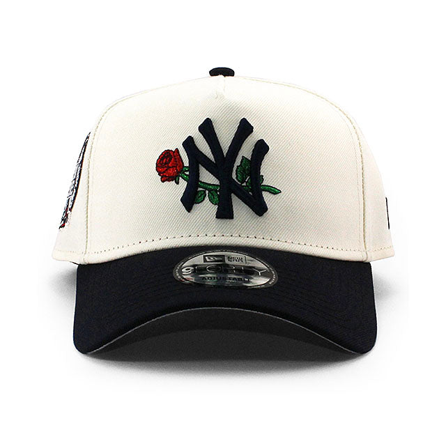 ニューエラ キャップ 9FORTY ニューヨーク ヤンキース MLB 2000 WORLD SERIES GREY BOTTOM A-FRAME SNAPBACK CAP CREAM
