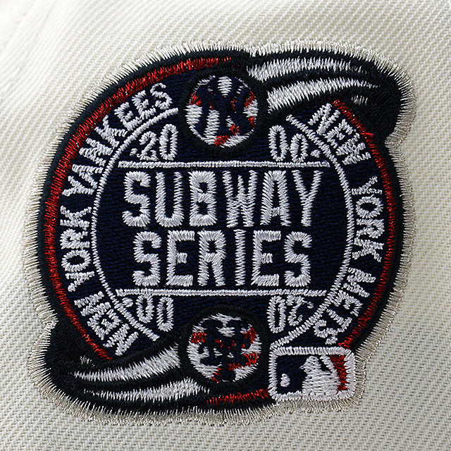 ニューエラ キャップ 9FORTY ニューヨーク ヤンキース MLB 2000 WORLD SERIES GREY BOTTOM A-FRAME SNAPBACK CAP CREAM