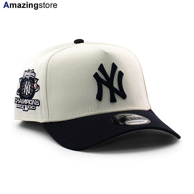 ニューエラ キャップ 9FORTY ニューヨーク ヤンキース MLB 2000 WORLD SERIES SUBWAY SERIES CHAMPIONS GREY BOTTOM A-FRAME SNAPBACK CAP CREAM