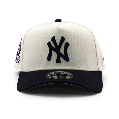 ニューエラ キャップ 9FORTY ニューヨーク ヤンキース MLB 2000 WORLD SERIES SUBWAY SERIES CHAMPIONS GREY BOTTOM A-FRAME SNAPBACK CAP CREAM