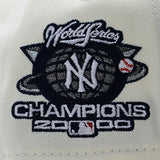 ニューエラ キャップ 9FORTY ニューヨーク ヤンキース MLB 2000 WORLD SERIES SUBWAY SERIES CHAMPIONS GREY BOTTOM A-FRAME SNAPBACK CAP CREAM