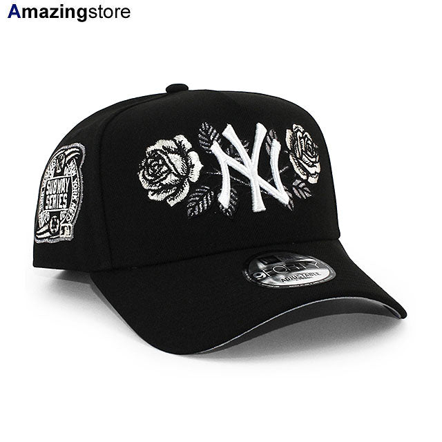 ニューエラ キャップ 9FORTY ニューヨーク ヤンキース MLB ROSE 2000 WORLD SERIES SUBWAY SERIES GREY BOTTOM A-FRAME SNAPBACK CAP BLACK