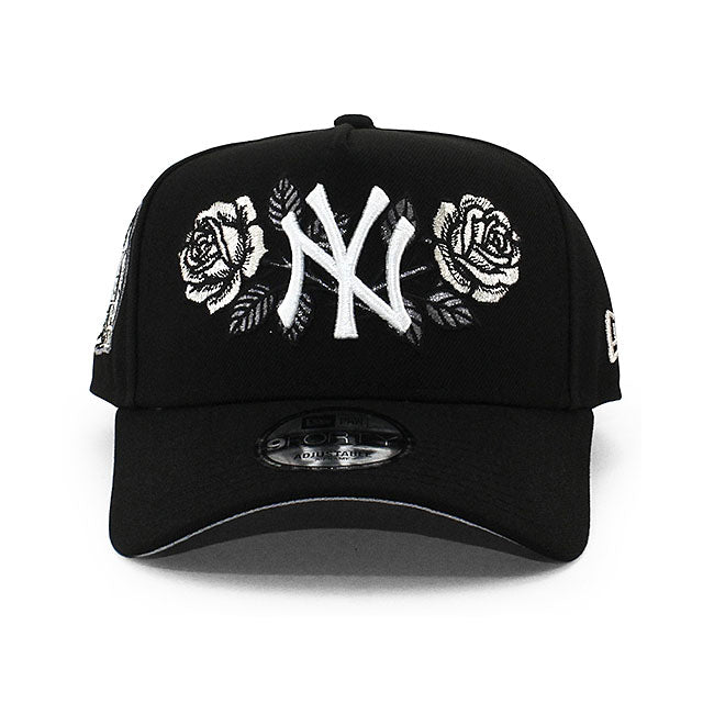 ニューエラ キャップ 9FORTY ニューヨーク ヤンキース MLB ROSE 2000 WORLD SERIES SUBWAY SERIES GREY BOTTOM A-FRAME SNAPBACK CAP BLACK