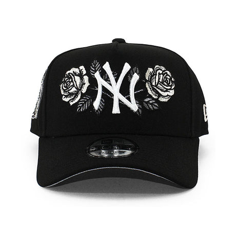 ニューエラ キャップ 9FORTY ニューヨーク ヤンキース MLB ROSE 2000 WORLD SERIES SUBWAY SERIES GREY BOTTOM A-FRAME SNAPBACK CAP BLACK