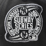 ニューエラ キャップ 9FORTY ニューヨーク ヤンキース MLB ROSE 2000 WORLD SERIES SUBWAY SERIES GREY BOTTOM A-FRAME SNAPBACK CAP BLACK