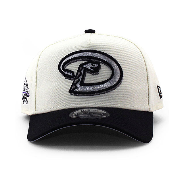 ニューエラ キャップ 9FORTY アリゾナ ダイヤモンドバックス MLB 2001 WORLD SERIES GREY BOTTOM A-FRAME SNAPBACK CAP CREAM