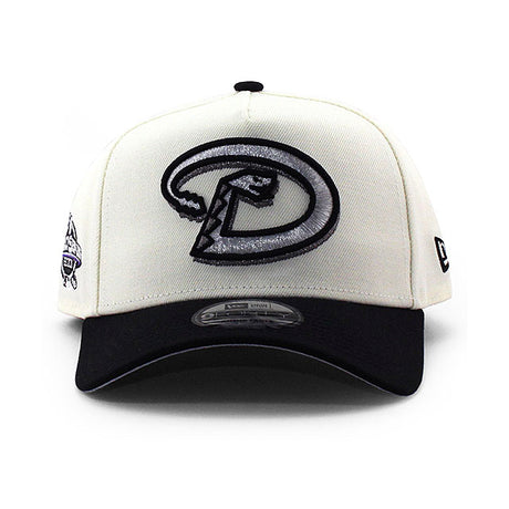 ニューエラ キャップ 9FORTY アリゾナ ダイヤモンドバックス MLB 2001 WORLD SERIES GREY BOTTOM A-FRAME SNAPBACK CAP CREAM