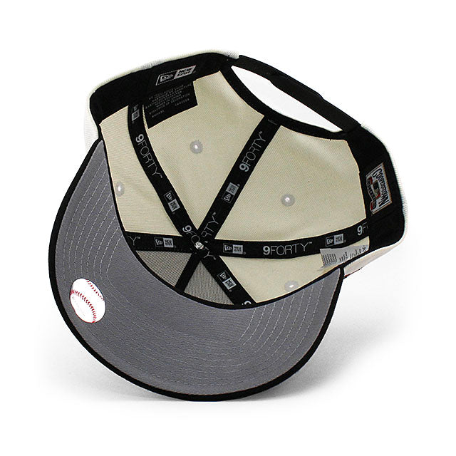 ニューエラ キャップ 9FORTY アリゾナ ダイヤモンドバックス MLB 2001 WORLD SERIES GREY BOTTOM A-FRAME SNAPBACK CAP CREAM