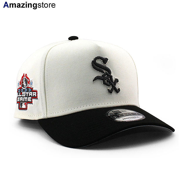 ニューエラ キャップ 9FORTY シカゴ ホワイトソックス MLB 2003 ALL STAR GAME GREY BOTTOM A-FRAME SNAPBACK CAP CREAM