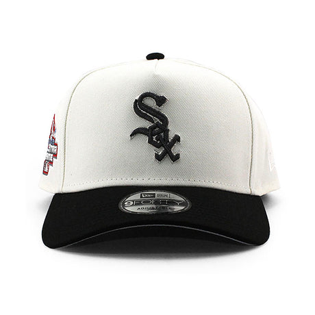 ニューエラ キャップ 9FORTY シカゴ ホワイトソックス MLB 2003 ALL STAR GAME GREY BOTTOM A-FRAME SNAPBACK CAP CREAM
