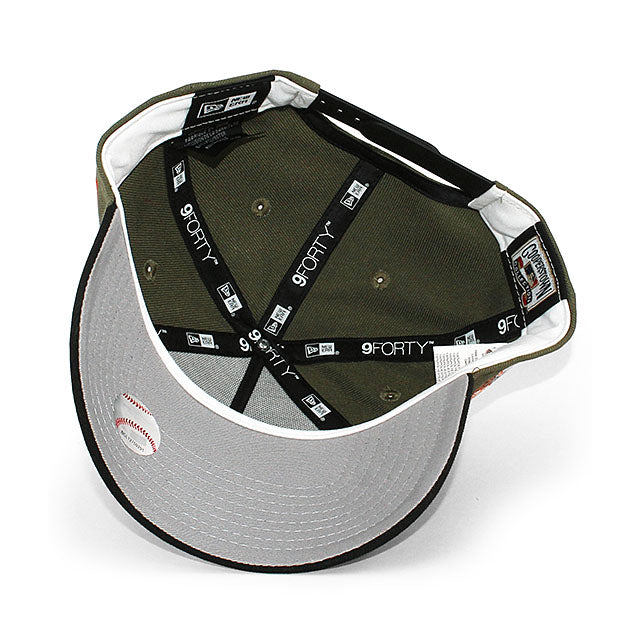 ニューエラ キャップ 9FORTY デトロイト タイガース MLB 2005 ALL STAR GAME GREY BOTTOM A-FRAME SNAPBACK CAP OLIVE