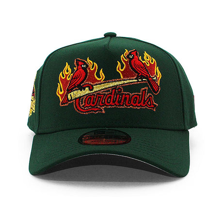 ニューエラ キャップ 9FORTY セントルイス カージナルス 2006 WORLD SERIES GREY BOTTOM A-FRAME SNAPBACK CAP DK GREEN