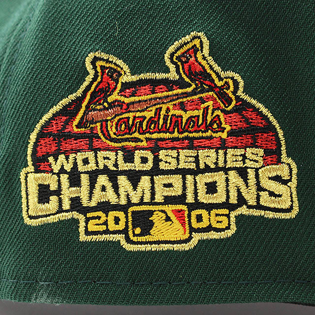 ニューエラ キャップ 9FORTY セントルイス カージナルス MLB 2006 WORLD SERIES GREY BOTTOM A-FRAME SNAPBACK CAP DK GREEN