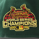 ニューエラ キャップ 9FORTY セントルイス カージナルス MLB 2006 WORLD SERIES GREY BOTTOM A-FRAME SNAPBACK CAP DK GREEN