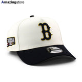 ニューエラ キャップ 9FORTY ボストン レッドソックス MLB 2007 WORLD SERIES GREY BOTTOM A-FRAME SNAPBACK CAP CREAM