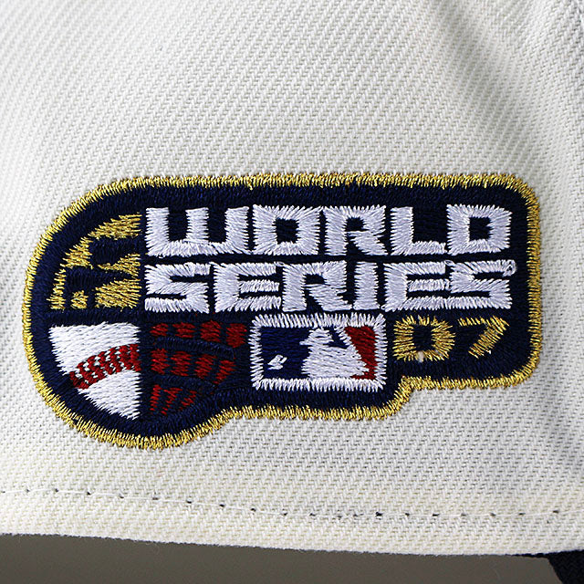 ニューエラ キャップ 9FORTY ボストン レッドソックス MLB 2007 WORLD SERIES GREY BOTTOM A-FRAME SNAPBACK CAP CREAM