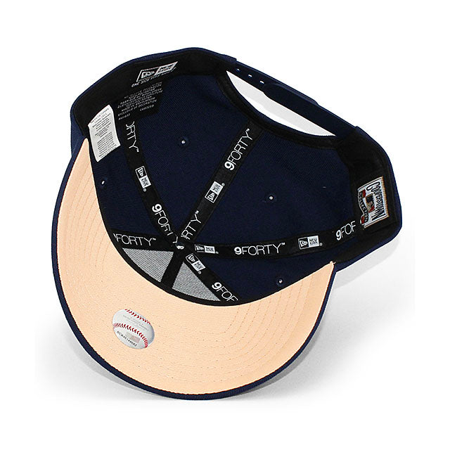 ニューエラ キャップ 9FORTY テキサス レンジャーズ MLB 2020 INAUGURAL SEASON PEACH BOTTOM A-FRAME SNAPBACK CAP NAVY