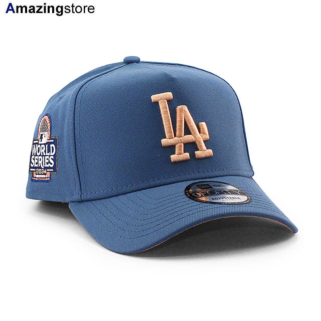 ニューエラ キャップ 9FORTY スナップバック ドジャース MLB 2024 WORLD SERIES PEACH BOTTOM A-FRAME SNAPBACK CAP F BLUE